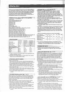 Tamron 28-300/3.5-6.3 manual. Camera Instructions.